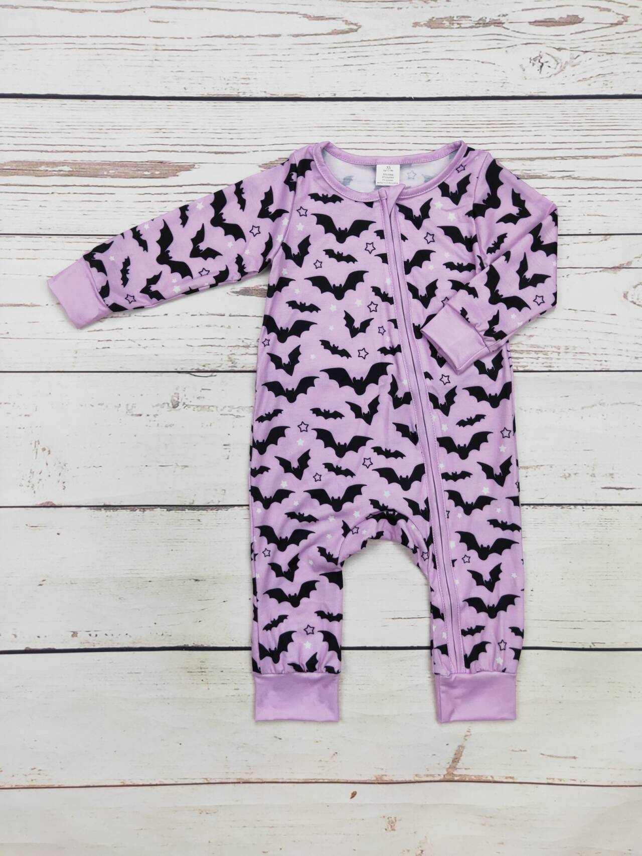 Baby Purple Halloween Bamboo Zip Sleeper