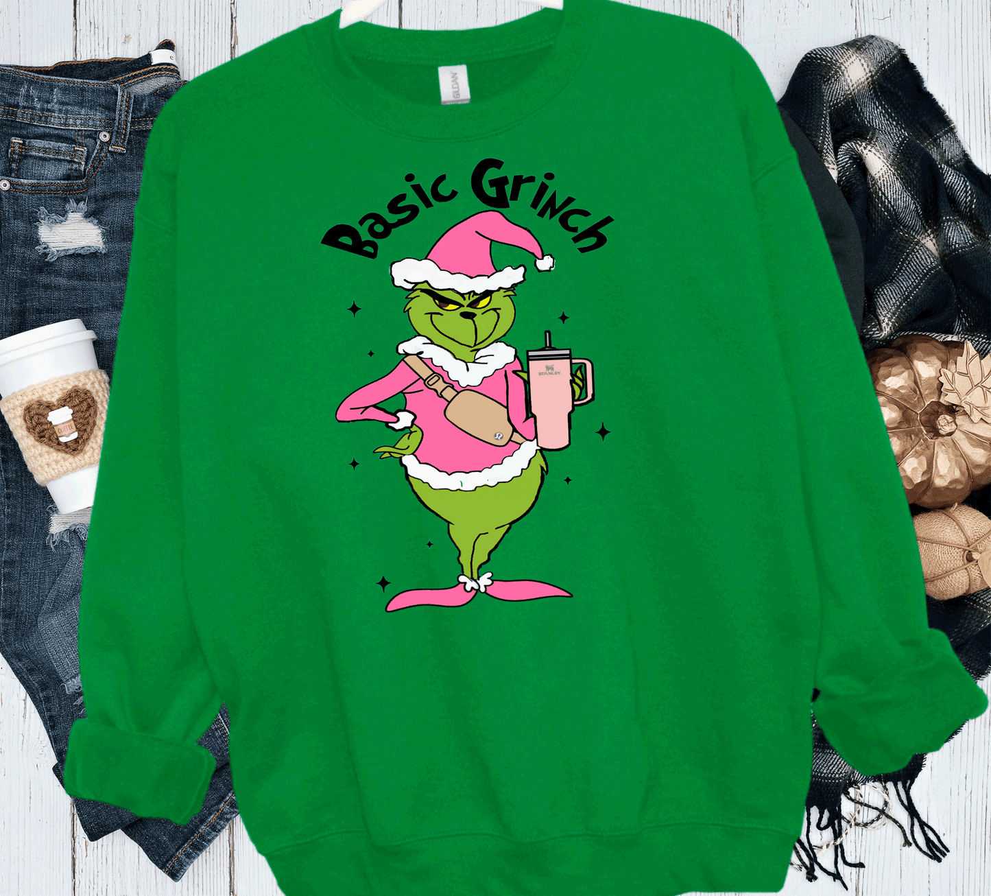 Basic Grinch Fanny pack Stanley Cup Pink Grinch Funny Christmas Grinch Shirt