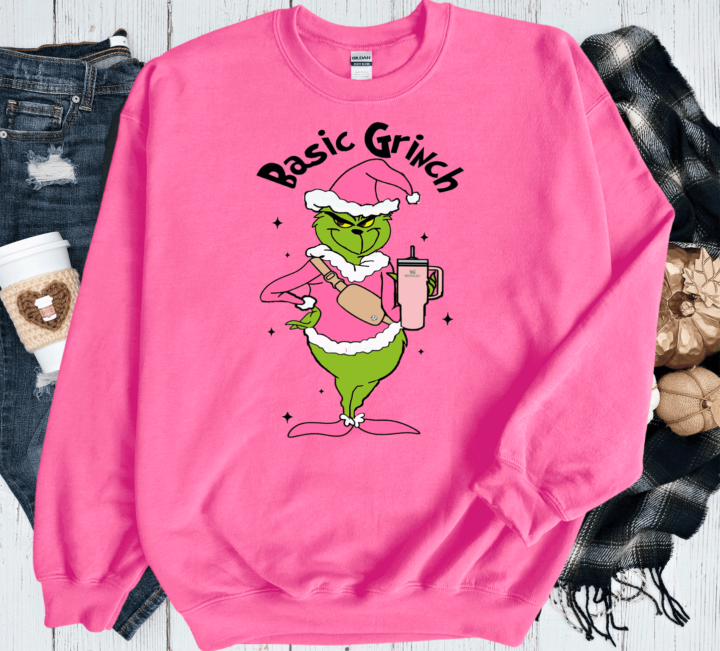 Basic Grinch Fanny pack Stanley Cup Pink Grinch Funny Christmas Grinch Shirt