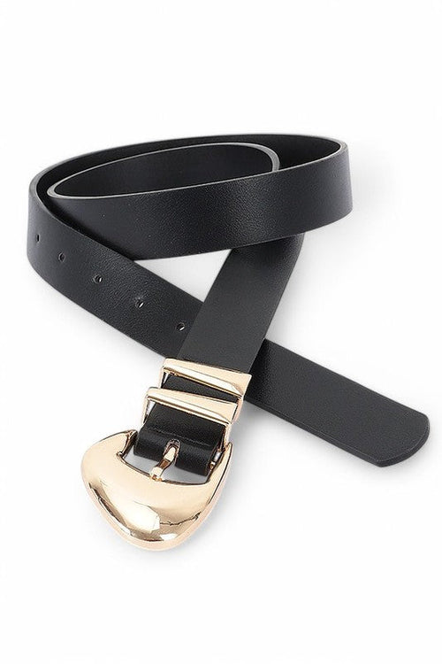 Polish Buckle Skinny Fashion Belt