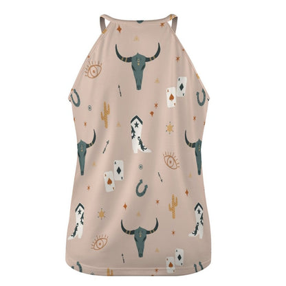 Cow Skull Western Tank Top