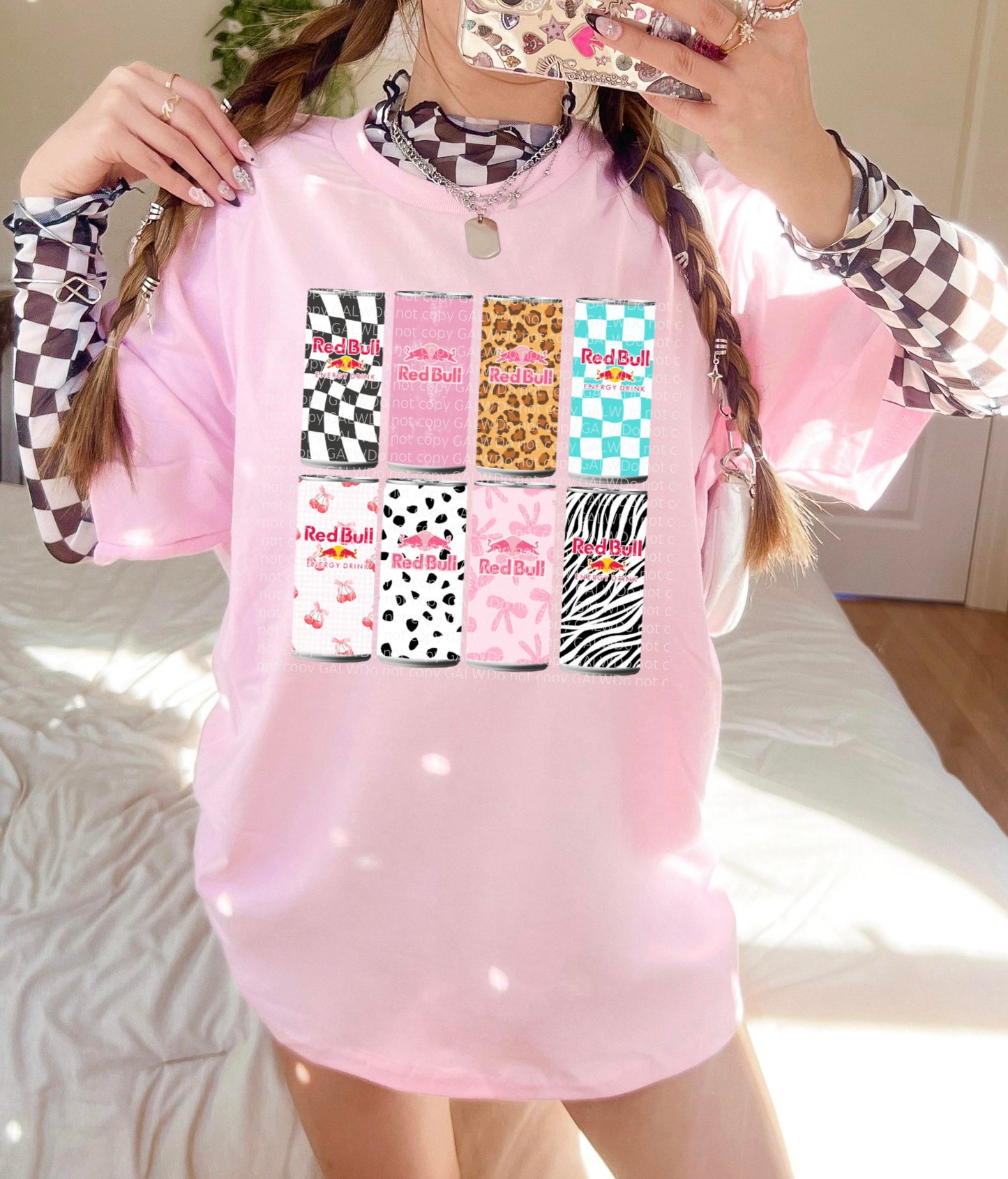 Preppy RedB collage tee or sweatshirt