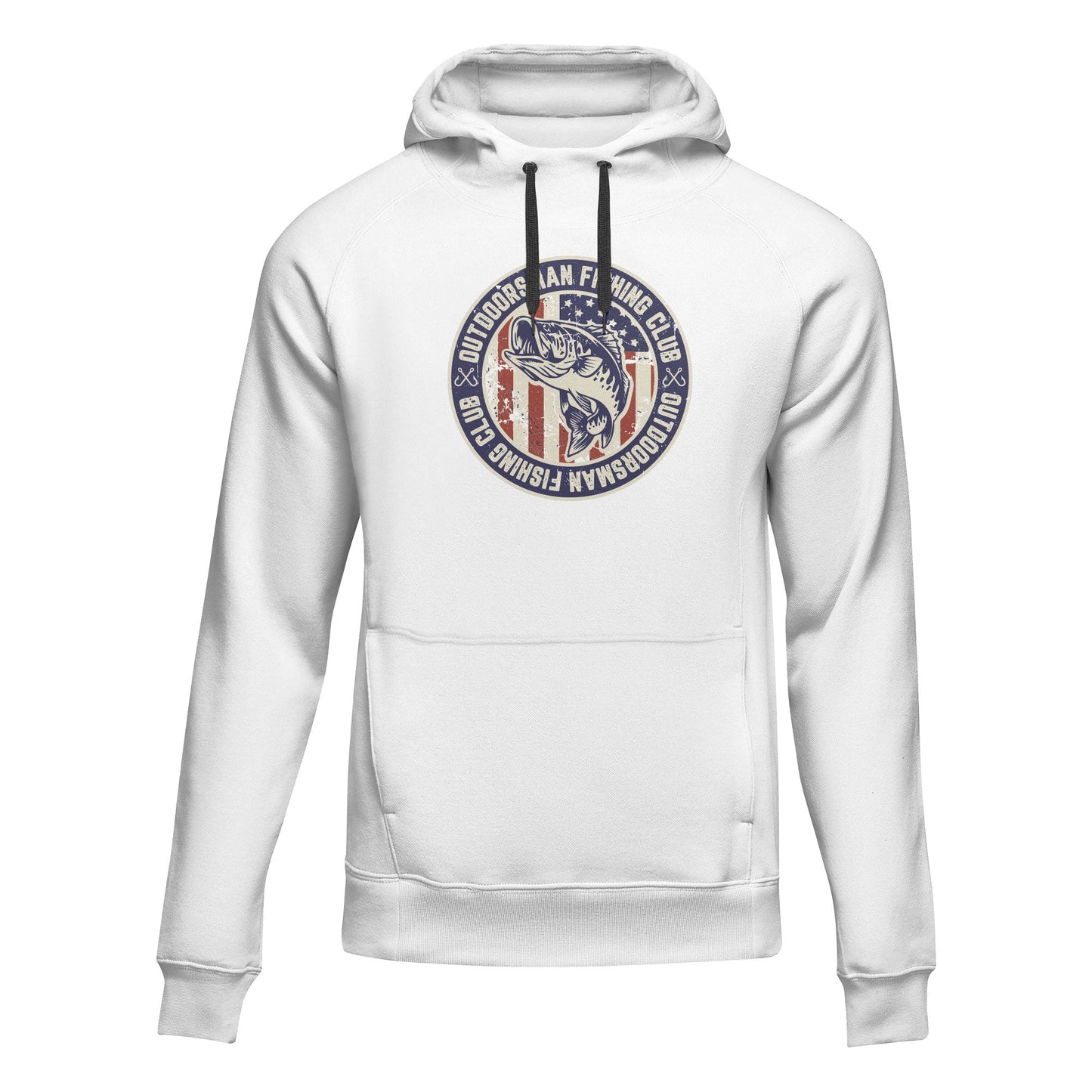 Outdoorsman Fishing Club Patriotic Unisex Hoodie