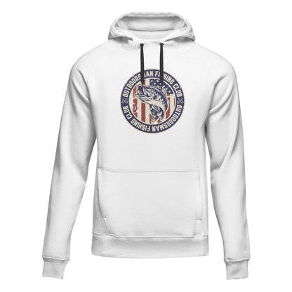 Outdoorsman Fishing Club Patriotic Unisex Hoodie