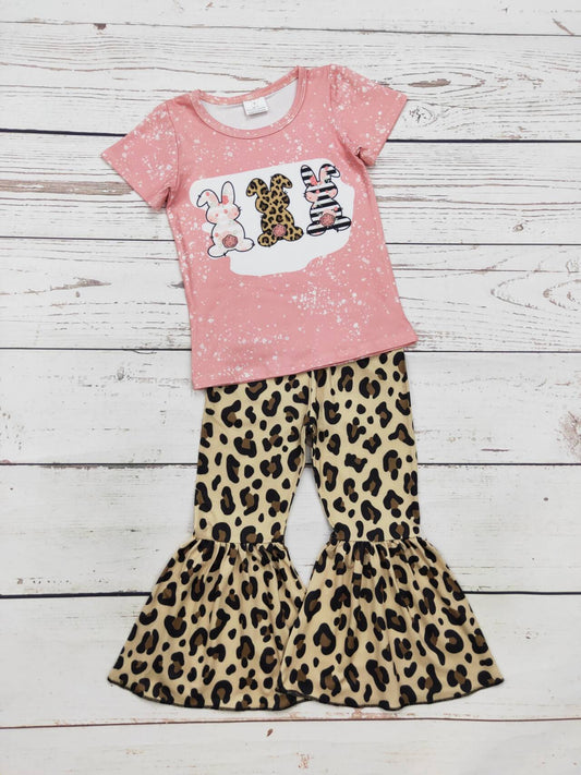 Kids Cheetah Easter Pants Set