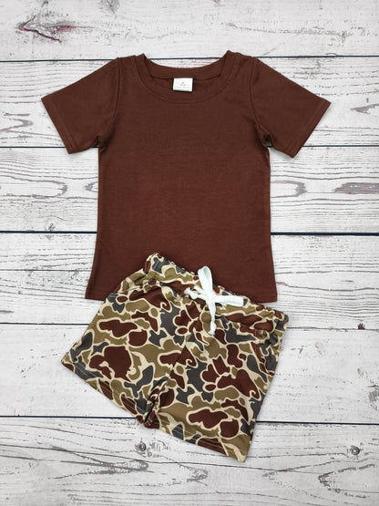 Duck Camouflage Print Toddler Boys Clothes