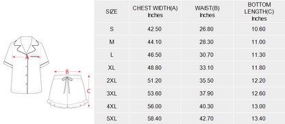 Viva Las Vegas Western Satin Ruffle Pajama Set