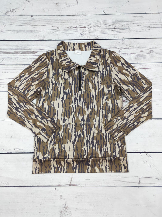 Camouflage Printed Women Pullover
