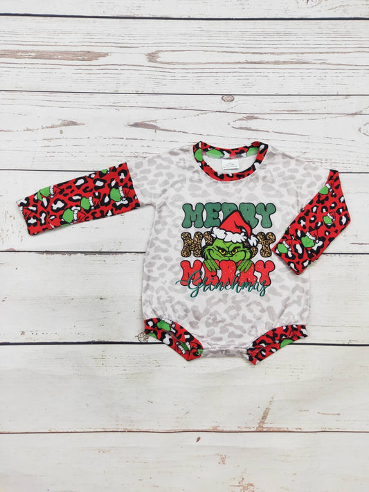 Merry Christmas Character Cheetah Bubble