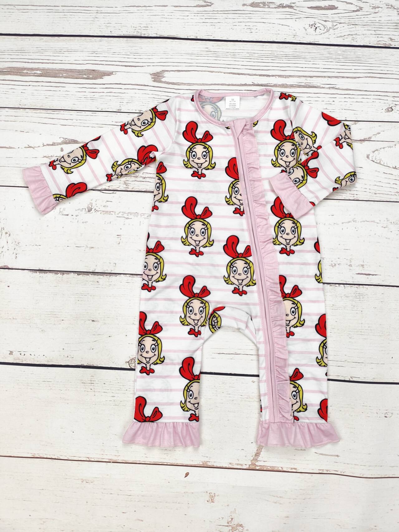 Girls Character Christmas Bamboo Zip Sleeper