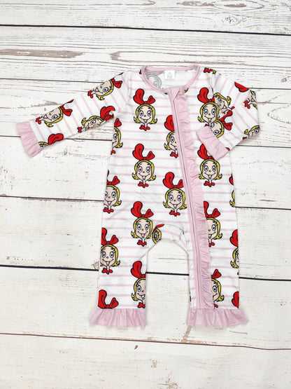 Girls Character Christmas Bamboo Zip Sleeper