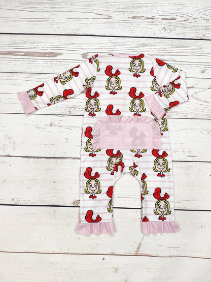 Girls Character Christmas Bamboo Zip Sleeper