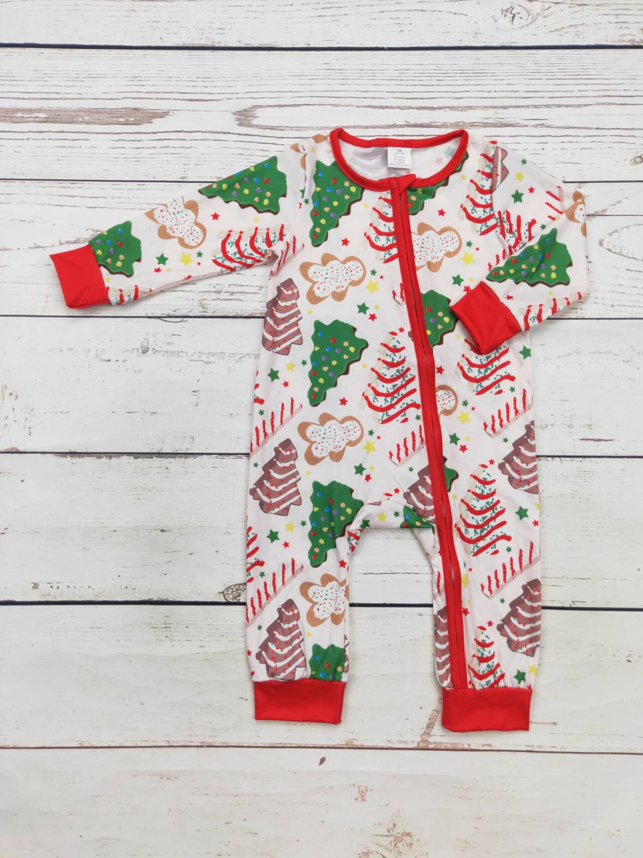 Girls Christmas Tree Cakes Bamboo Zip Sleeper