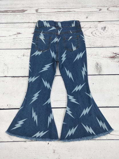 Girls Western Flare Jeans