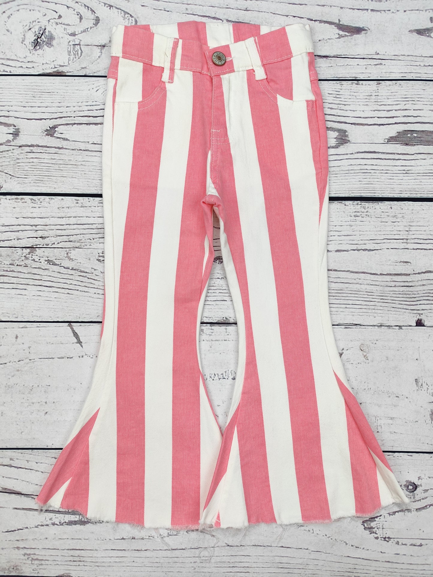 Stripe Printed Girls Valentine's Day Jeans