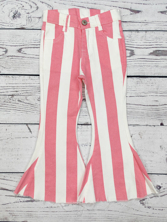 Stripe Printed Girls Valentine's Day Jeans