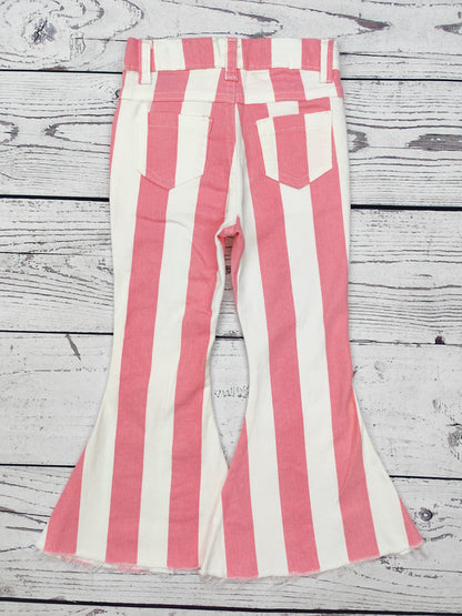 Stripe Printed Girls Valentine's Day Jeans