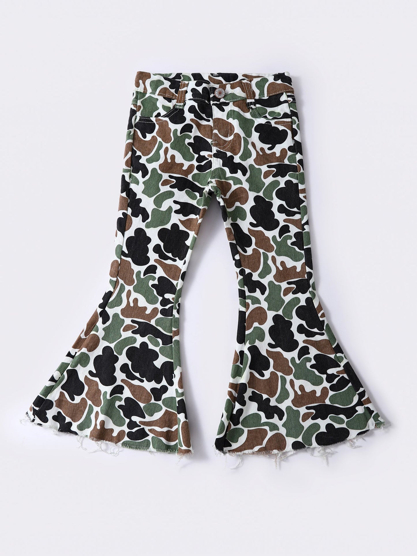 Baby Girls Camouflage Flare Jeans