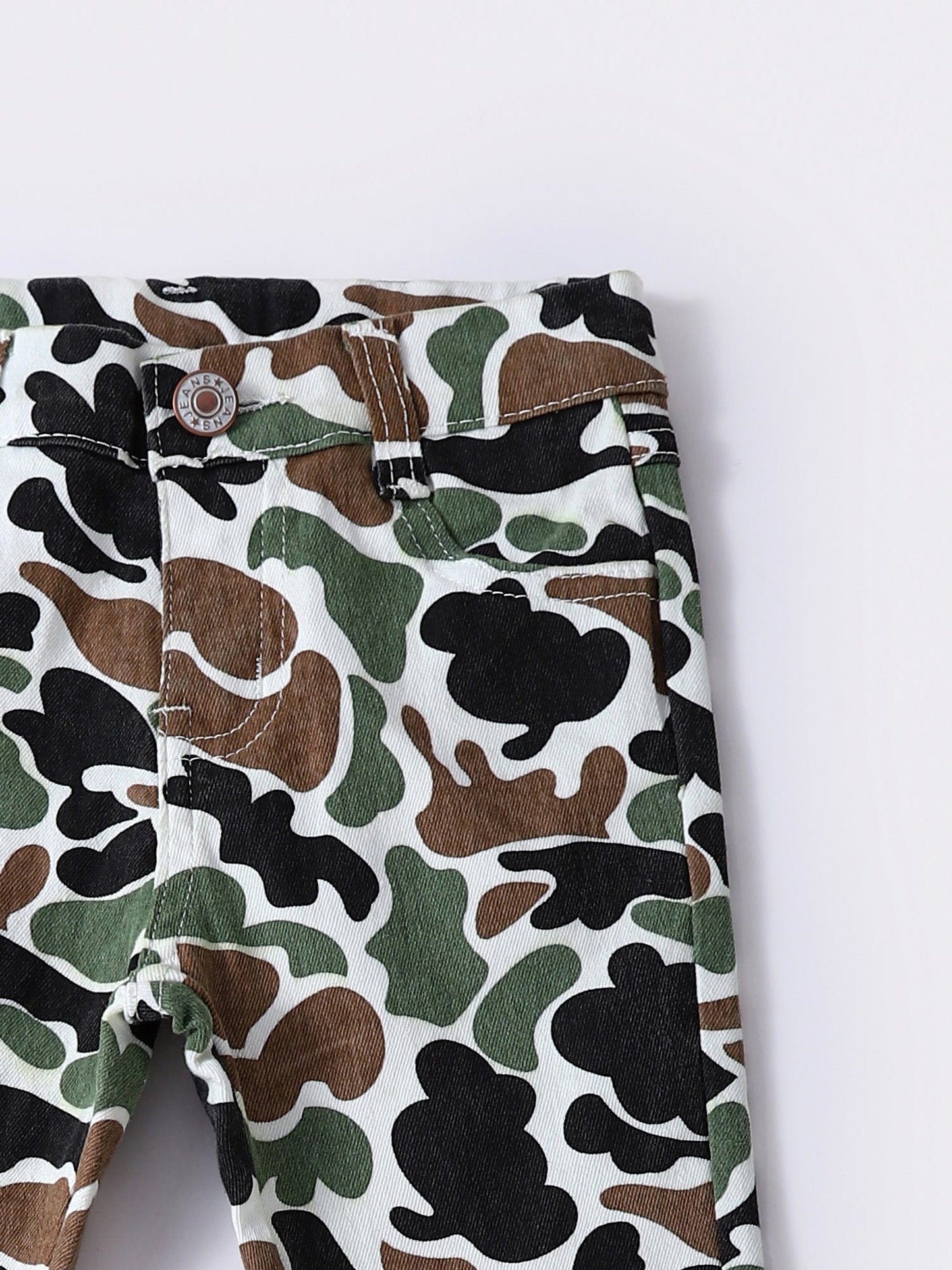 Baby Girls Camouflage Flare Jeans