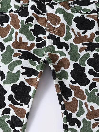 Baby Girls Camouflage Flare Jeans