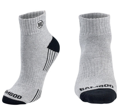 Premium Bamboo Rayon Quarter High Crew Socks