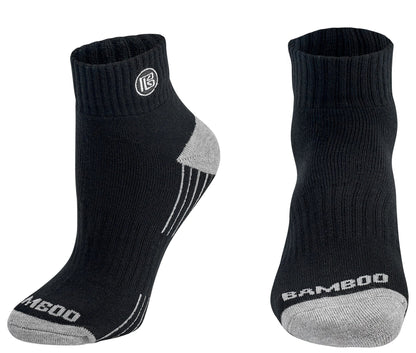 Premium Bamboo Rayon Quarter High Crew Socks