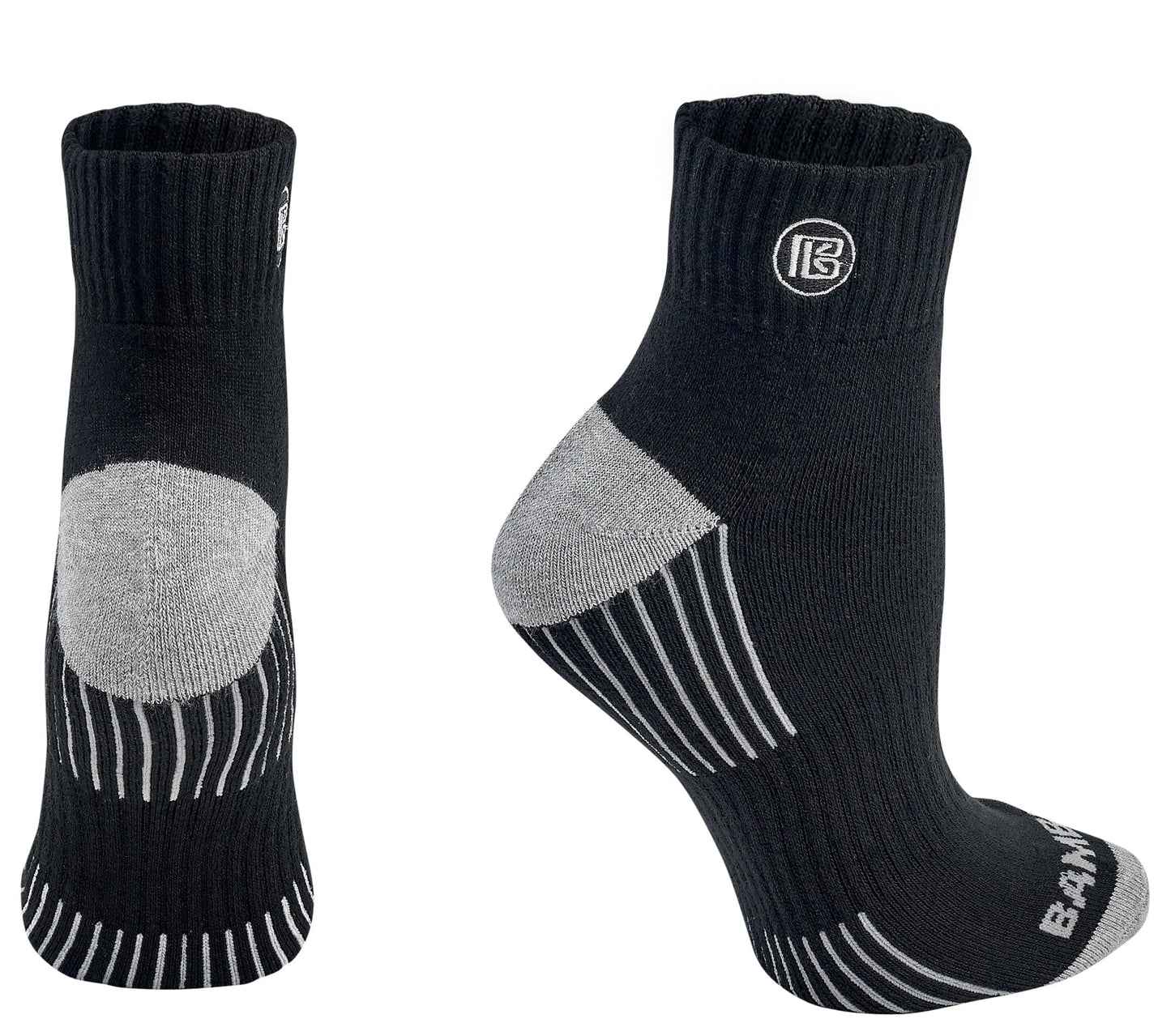 Premium Bamboo Rayon Quarter High Crew Socks