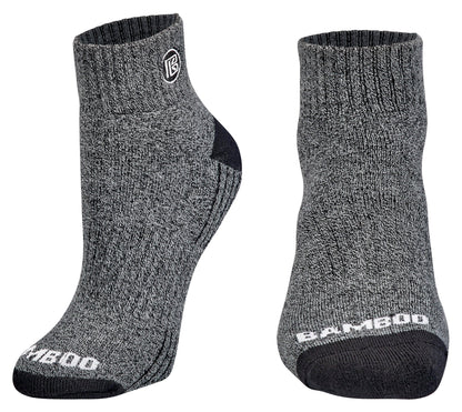 Premium Bamboo Rayon Quarter High Crew Socks