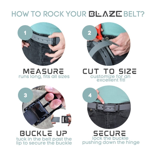 Blaze Belts Silicone Belts 2022 Updated Version for Men and Women