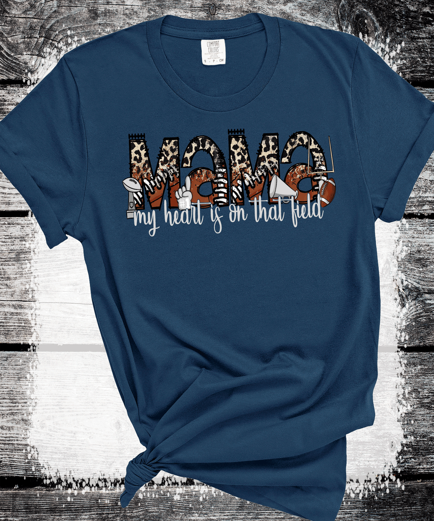 Football MAMA leopard print, custom Football shirts, Personalized Football sweatshirts, Local Team shirts. Sports Wear