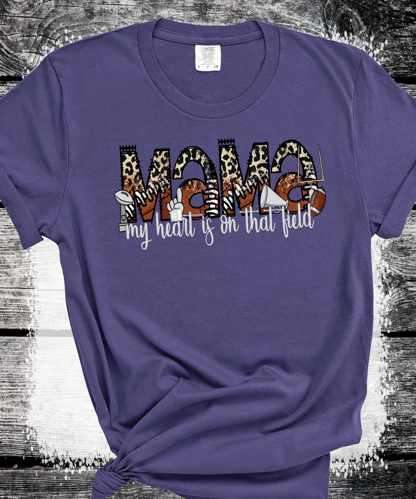 Football MAMA leopard print, custom Football shirts, Personalized Football sweatshirts, Local Team shirts. Sports Wear