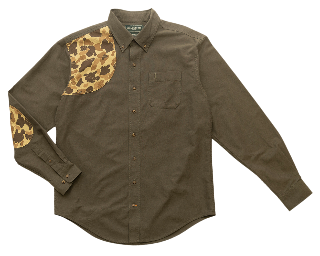 Sportsmans Shirt - Moss Oxford/Original Camo