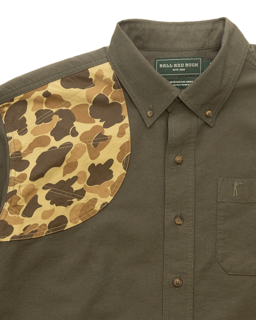 Sportsmans Shirt - Moss Oxford/Original Camo